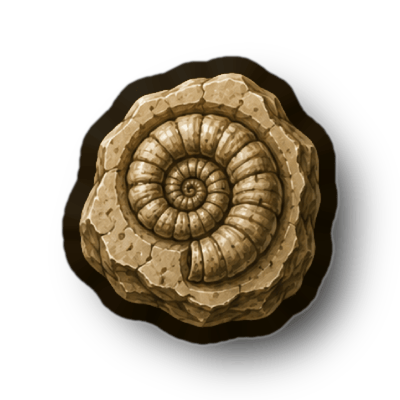 Ammonite fossil