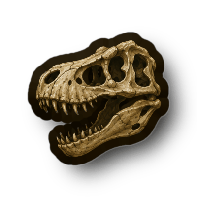 Dinosaur skull